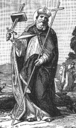 Saint Boniface from "Little Pictorial Lives of the Saints"