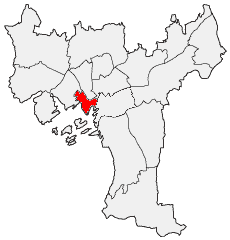 Location of Bydel Sentrum
