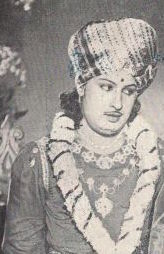 M. G. Ramachandran looking towards his left