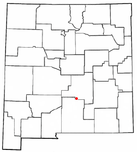 Location of Ruidoso, New Mexico