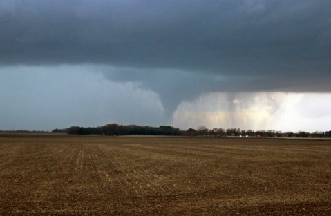 The EF2 Riverton–Latham, Illinois near Riverton on March 31, 2023.