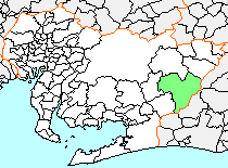 Location of Hōrai in Aichi Prefecture