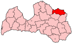 Location of Alūksne