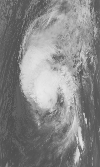 Hurricane Iwa polar orbiting satellite image