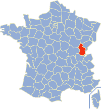 汝拉省在法国的位置