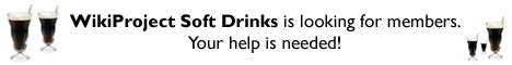 Wikipedia ad for Wikipedia:WikiProject Soft Drinks
