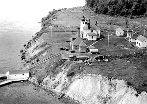 1940s overview of the Raspberry Island Light Station