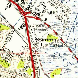 USGS survey map from 1954.
