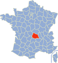 Location of Puy-de-Dôme department in France.