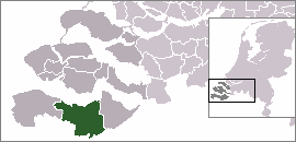泰尔讷曾在泽兰省的位置