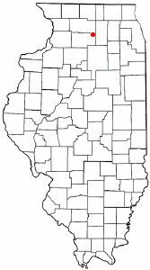 Location of Steward, Illinois