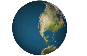 Dymaxion map animation