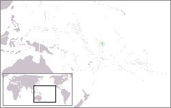 坎顿岛在太平洋中的位置