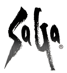 风格化的《沙加》字样：《沙加》标志的复现版