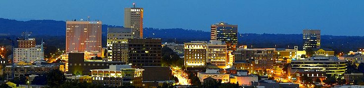 Greenville – Skyline by night