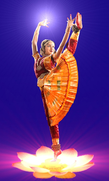 A Bharatanatyam dancer