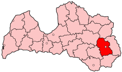 Location of Rēzekne