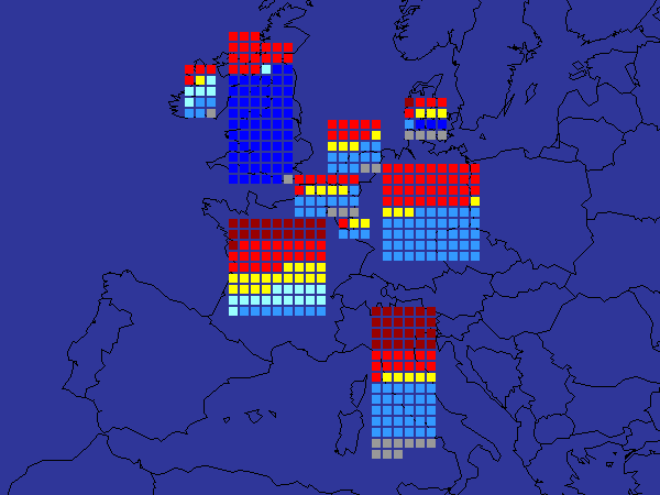 European Parliament election, 1979 - electoral map