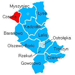 Location of Gmina Czarnia