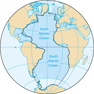 The IHO limits of the Atlantic Ocean