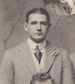 William Albert Robertson with the British Isles team in 1910