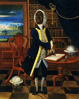 Portrait of Francis Williams, a Jamaican writer and teacher. Painted around 1740. Artist unknown.