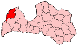 Location of Ventspils