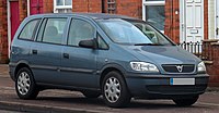 Vauxhall Zafira (UK, pre-facelift)