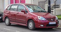 Suzuki Liana GLX hatchback (front; UK)