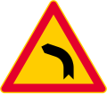 Dangerous curve to left (formerly used )