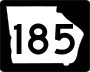 State Route 185 marker