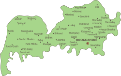 罗戈日内市镇地图