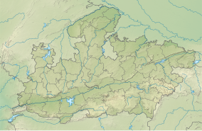 Map showing the location of Dumna Nature Reserve