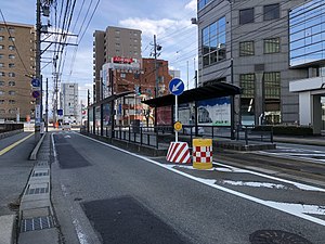 电车站站台（2018年1月7日）