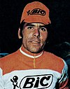 Male cyclist in 1974 Bic team uniform