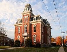 Mansard roof, county jail, Mount Gilead, Ohio