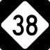 North Carolina Highway 38 marker