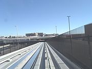 PHX Sky Train rails from terminals four to three.