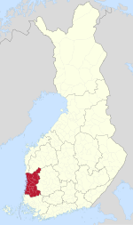 薩塔昆塔區在芬蘭的位置