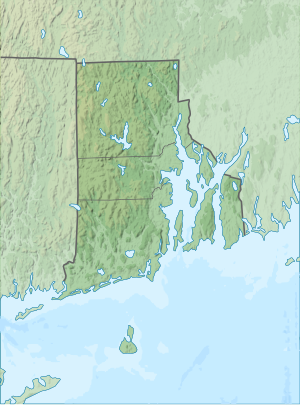 Map showing the location of John H. Chafee National Wildlife Refuge