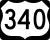 U.S. Route 340 Truck marker