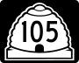 State Route 105 marker