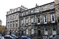 Rutherfurd's home at 9 St Colme Street, Edinburgh (centre: blue door)