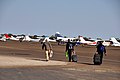 Flug-Vorfeld in Maun * Flughafen Maun