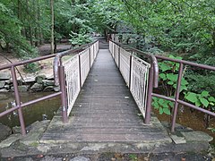 Bluemont Park 1st footbridge in 2020