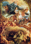 《神化的路易十四》 1677年，收藏于布达佩斯美术博物馆