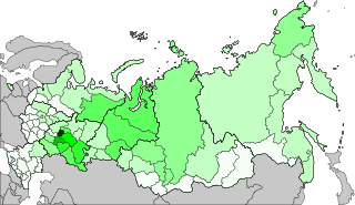 Distribution of Chuvashs, 2010