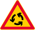 Roundabout warning (formerly used )