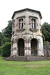 Walls Steps and Gazebos to South West of Forecourt at Harlaxton Manor