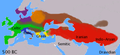 Indo-European languages in 500 BC.